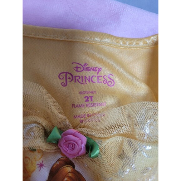 Disney girls Princess Fantasy Nightgown, Belle Shines, SIZE 2t GOOD - Picture 4 of 5